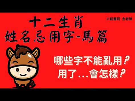 屬馬用字|生肖姓名學.....屬馬的人：適合與不適合的字